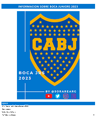 Información sobre Boca Juniors